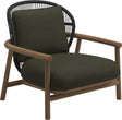 Gloster Fern Low Back Fauteuil club - Lounge Chair Bas dossier Meteor / Raven Grade B (OP) Fife Olive 0041 