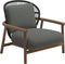 Gloster Fern Low Back Fauteuil club - Lounge Chair Bas dossier Meteor / Raven Grade C (OP) Lopi Charcoal 0132 