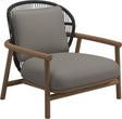 Gloster Fern Low Back Fauteuil club - Lounge Chair Bas dossier Meteor / Raven Grade D (ST) Dot Nimbus 0116 