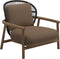 Gloster Fern Low Back Fauteuil club - Lounge Chair Bas dossier Meteor / Raven Grade D (ST) Ravel Ginger 0119 
