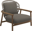 Gloster Fern Low Back Fauteuil club - Lounge Chair Bas dossier White / Dune Grade B (OP) Fife Vesterhav Sand 0048 