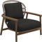 Gloster Fern Low Back Fauteuil club - Lounge Chair Bas dossier White / Dune Grade D (ST) Tuck Sable 0123 