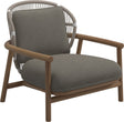 Gloster Fern Low Back Fauteuil club - Lounge Chair Bas dossier White / Dune Grade D (ST) Tuck Truflfle 0124 