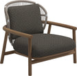 Gloster Fern Low Back Fauteuil club - Lounge Chair Bas dossier White / Dune Grade D (ST) Wave Quarry 0126 
