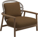 Gloster Fern Low Back Fauteuil club - Lounge Chair Bas dossier White / Dune Grade D (ST) Wave Russet 0127 
