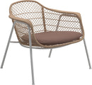 Gloster Fresco Fauteuil club - Lounge Chair White / Wheat Grade B (OP) Fife Warm Rose 00049 