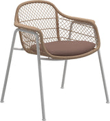 Gloster Fresco Fauteuil repas White / Wheat 