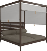 Gloster Grid Cabana avec Aluminium Back & Screens Java Grade B (WR) Blend Latte 0203 