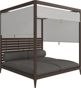 Gloster Grid Cabana avec Aluminium Back & Screens Java Grade B (WR) Cameron Granite 0050 