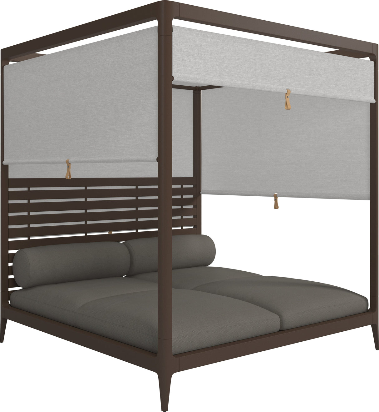 Gloster Grid Cabana avec Aluminium Back & Screens Java Grade C (OP) Loom 3 Castlerock 0205 