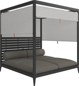 Gloster Grid Cabana avec Aluminium Back & Screens Meteor Grade C (OP) Loom 3 Castlerock 0205 