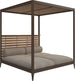 Gloster Grid Cabana avec Teak Back & Roof Java Grade B (OP) Poolside Linen 0202 