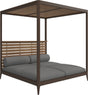 Gloster Grid Cabana avec Teak Back & Roof Java Grade B (WR) Blend Fog 0145 