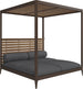 Gloster Grid Cabana avec Teak Back & Roof Java Grade B (WR) Cameron Anthracite 0001 