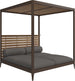 Gloster Grid Cabana avec Teak Back & Roof Java Grade B (WR) Cameron Granite 0050 