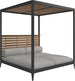 Gloster Grid Cabana avec Teak Back & Roof Meteor Grade B (WR) Sailing Seagull 0090 