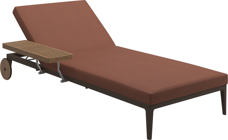 Gloster Grid Chaise longue Java Grade B (WR) Blend Clay 0143 