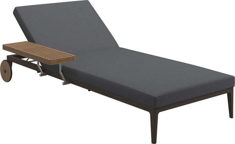 Gloster Grid Chaise longue Java Grade B (WR) Cameron Anthracite 0001 
