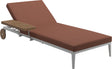 Gloster Grid Chaise longue White Grade B (WR) Blend Clay 0143 