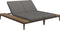 Gloster Grid Double Chaise longue - Teak Platforms Java Grade B (WR) Cameron Granite 0050 
