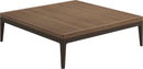 Gloster Grid Large Coffee Table - Table basse 103x103cm h:30cm - Teak Top Java / Teak 