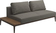 Gloster Grid Left / Right End Table Unit - Teak Platform Java Grade C (OP) Loom 3 castelrock 0205 