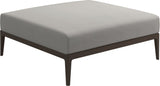 Gloster Grid Repose pieds - Tabouret Java Grade B (WR) Blend Linen 0146 