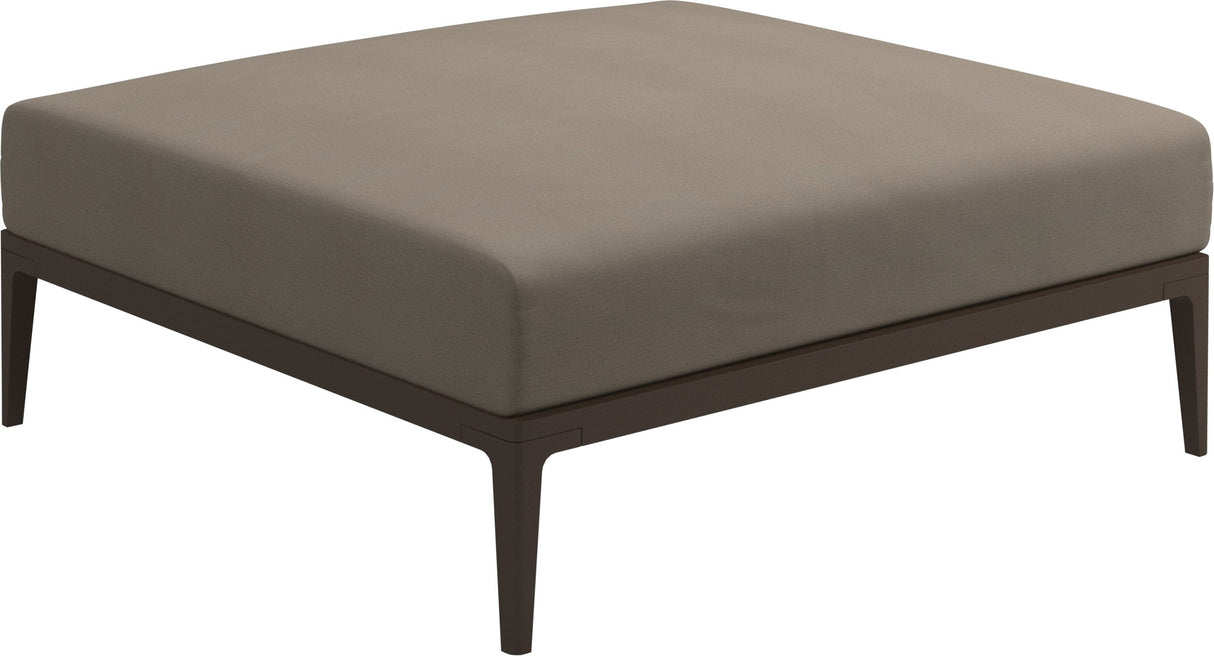 Gloster Grid Repose pieds - Tabouret Java Grade B (WR) Blend Sand 0147 