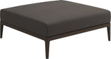 Gloster Grid Repose pieds - Tabouret Java Grade C (OP) Robben Charcoal 0083 