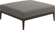 Gloster Grid Repose pieds - Tabouret Java Grade C (OP) Robben Grey 0085 