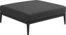 Gloster Grid Repose pieds - Tabouret Meteor Grade B (WR) Blend Coal 0144 
