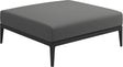 Gloster Grid Repose pieds - Tabouret Meteor Grade B (WR) Blend Fog 0145 