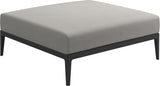 Gloster Grid Repose pieds - Tabouret Meteor Grade B (WR) Blend Linen 0146 