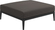 Gloster Grid Repose pieds - Tabouret Meteor Grade C (OP) Robben Charcoal 0083 