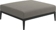 Gloster Grid Repose pieds - Tabouret Meteor Grade C (OP) Robben Grey 0085 