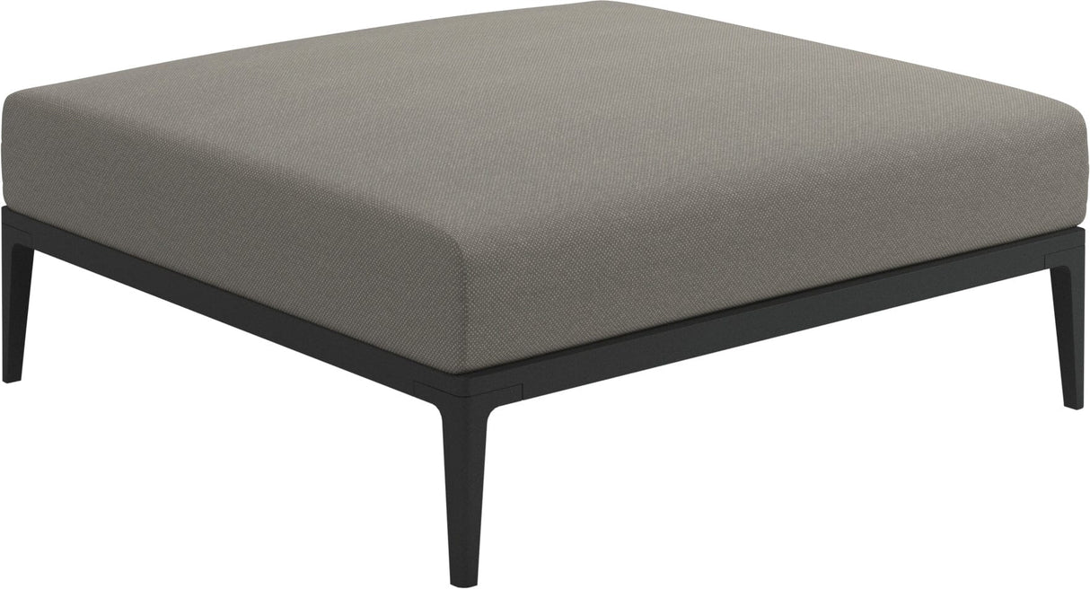 Gloster Grid Repose pieds - Tabouret Meteor Grade C (OP) Robben Grey 0085 