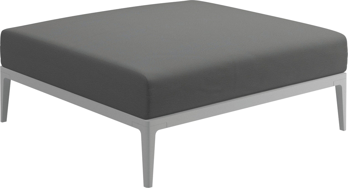 Gloster Grid Repose pieds - Tabouret White Grade B (WR) Blend Fog 0145 