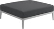 Gloster Grid Repose pieds - Tabouret White Grade B (WR) Cameron Anthracite 0001 