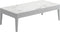Gloster Grid Small Coffee Table - Table basse 103x50cm h:30cm - Ceramic Top White / Bianco Ceramic Top 
