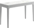 Gloster Grid Small Console Table - 103x40cm h:63cm - Ceramic Top White / Bianco Ceramic Top 