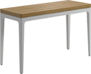 Gloster Grid Small Console Table - 103x40cm h:63cm - Teak Top White / Teak 