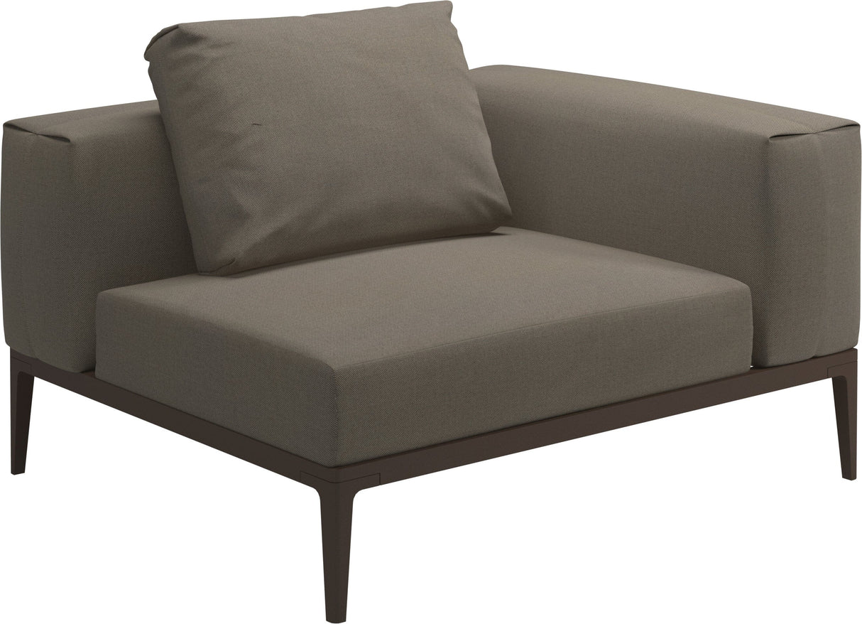 Gloster Grid Small Corner Unit Java Grade B (WR) Blend Latte 0203 