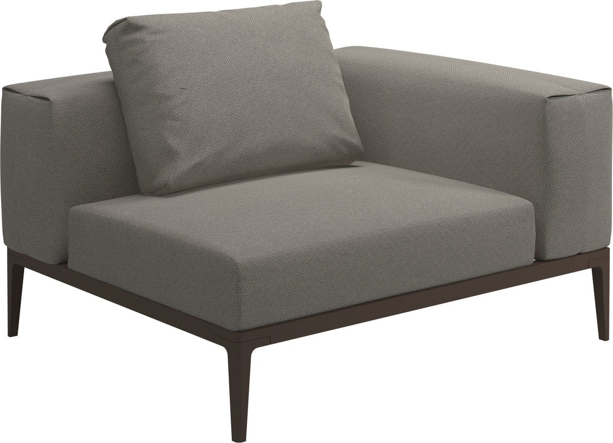 Gloster Grid Small Corner Unit Java Grade C (OP) Robben Grey 0085 