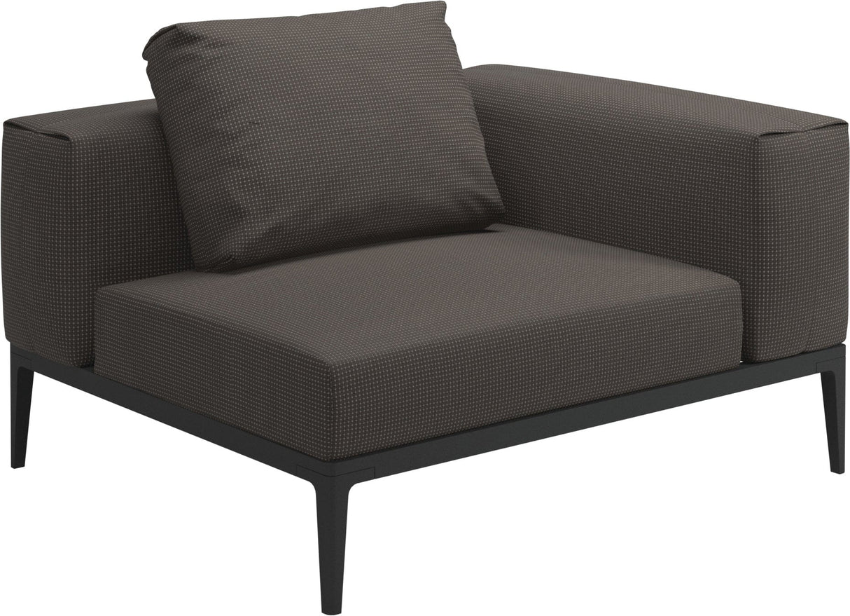 Gloster Grid Small Corner Unit Meteor Grade C (OP) Robben Charcoal 0083 