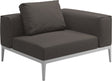 Gloster Grid Small Corner Unit White Grade C (OP) Robben Charcoal 0083 