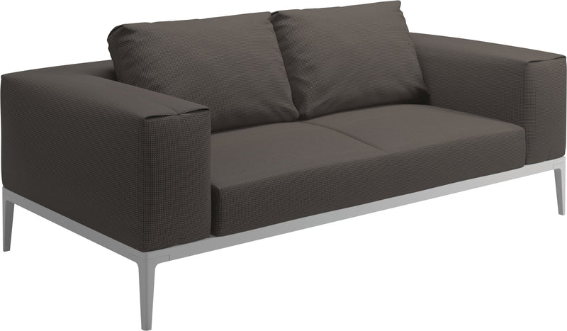Gloster Grid Sofa White Grade C (OP) Robben Charcoal 0083 