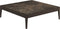 Gloster Grid Square Coffee Table - Table basse 103x103cm h:30cm - Ceramic Top Java / Emperor Ceramic Top 