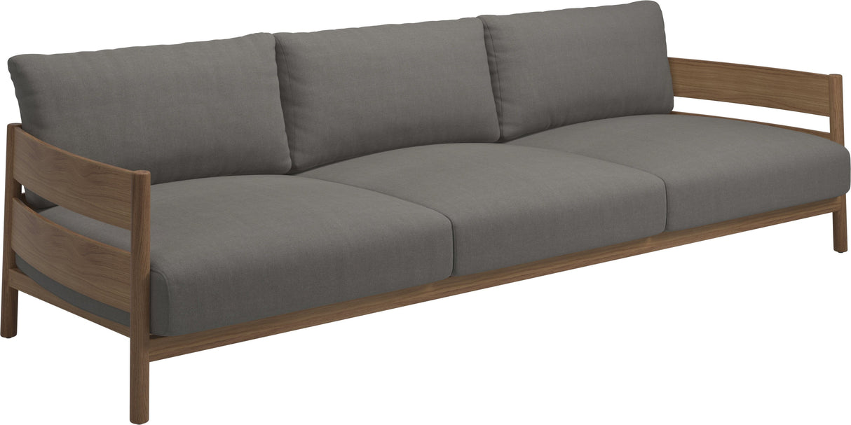 Gloster Haven Canapé 3 places Teck Grade B (OP) Fife Rainy Grey 0044 