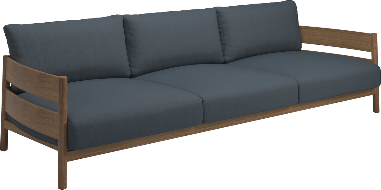 Gloster Haven Canapé 3 places Teck Grade D (ST) Tuck Denim 0157 