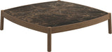 Gloster Haven Table basse 120x120cm Céramique Emperor 